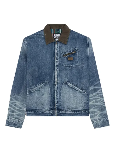 Billionaire Boys Club astronaut-logo denim jacket Blue 8211402URS