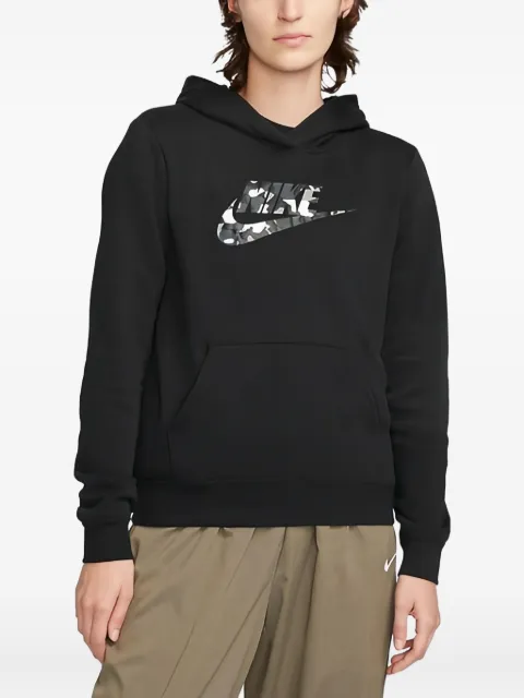 Nike camouflage-logo hoodie Black DQ6108