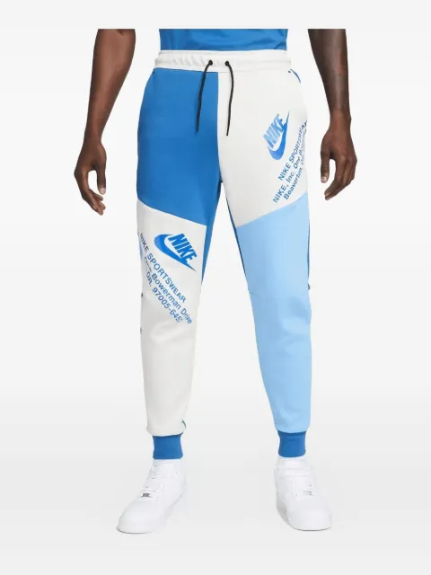 Nike panelled fleece track pants Blue DM6480