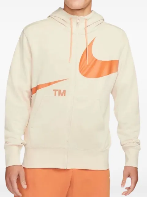 Nike Swoosh-print hoodie Neutrals DD6087