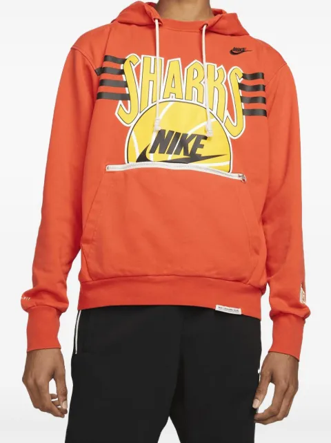 Nike Standard Issue Vintage Sharks hoodie Red FB9030