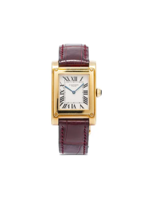 Cartier pre-owned Tank à Vis 27mm White 2484D