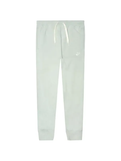 Nike logo-detail fleece track pants Green DA0019