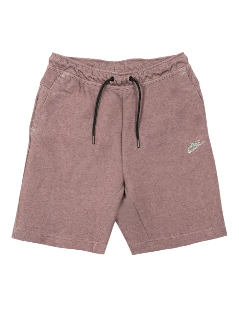 Nike tech fleece "Dark Wine/Black" track shorts Red DM0083