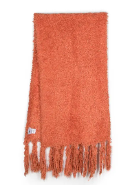 Bonsai Fluffy frayed scarf Orange AC008