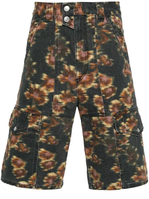 MARANT Jemuel abstract-print cargo shorts Grey SH0045HAB1H10H