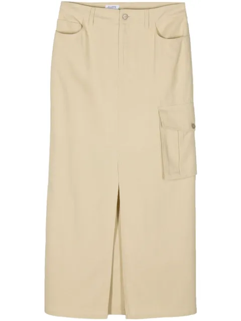 Filippa K slitted maxi skirt Green 30514