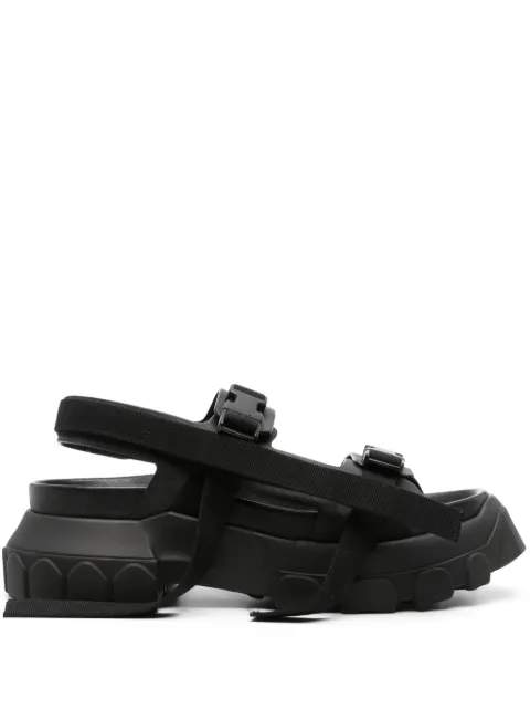 Rick Owens Tractor chunky leather sandals Black RU01D3885LOO