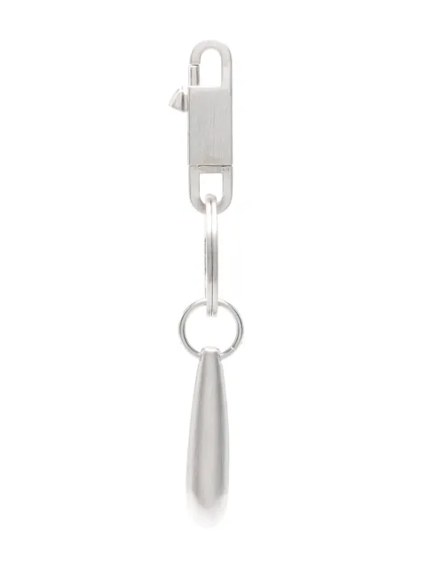 Rick Owens Teardrop logo-engraved keyring Silver RA01D0490MET