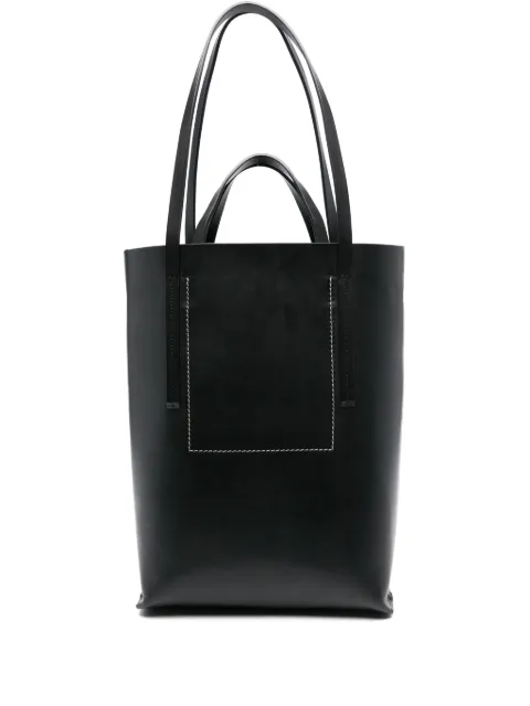 Rick Owens medium leather tote bag Black RA01D0463LGE