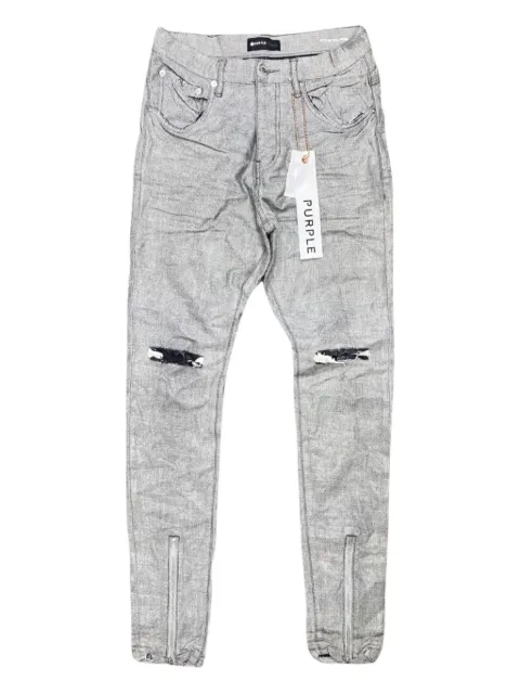 Purple Brand Reverse distressed jeans Grey P002GRFZ222