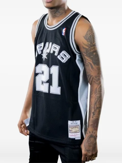 Mitchell & Ness San Antonio Spurs jersey Black SMJYGS18208SASBLCK98TDU