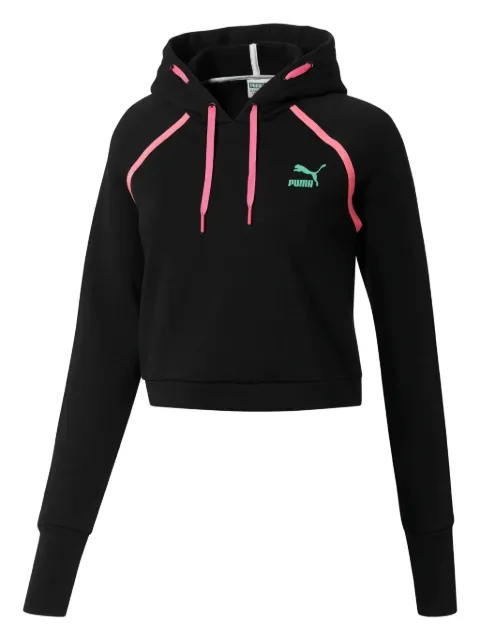 PUMA logo-print hoodie Black 57775001