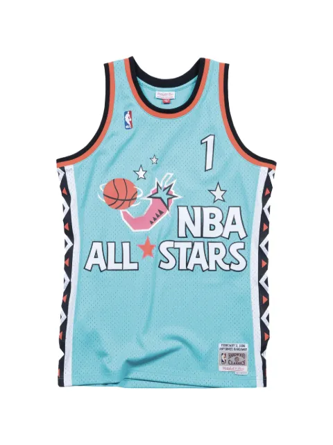 Mitchell & Ness Tim Hardaway NBA All Star 1996 Swingman tank top Blue SMJYLG18019ASETEAL96PHA