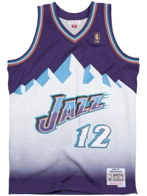 Mitchell & Ness "Utah Jazz Road 1996-97 John Stockton" swingman jersey Purple SMJYGS18217UJAPURP96JST