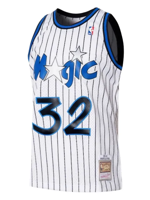 Mitchell & Ness pinstripe Magic jersey White SMJYAC18097OMAWHIT93SON