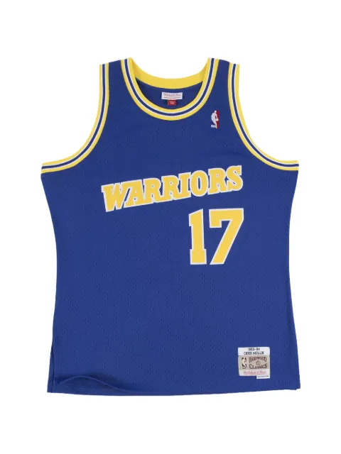Mitchell & Ness contrast-trim tank top Blue 353J3A9FGYCMU
