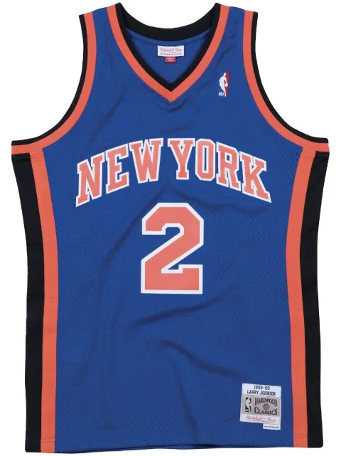 Mitchell & Ness "New York Knicks Road 1998-99 Larry Johnson" swingman jersey Blue SMJYCP18007NYKROYA98LJO