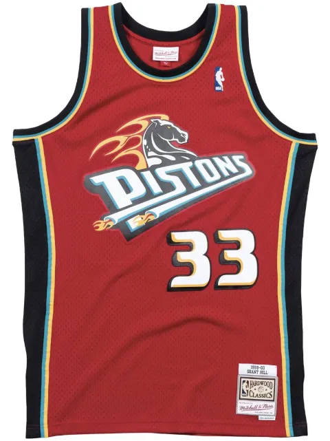 Mitchell & Ness "Detroit Pistons Alternate 1999-00 Grant Hill" swingman jersey Red SMJYAC18057DPISCAR99GHI