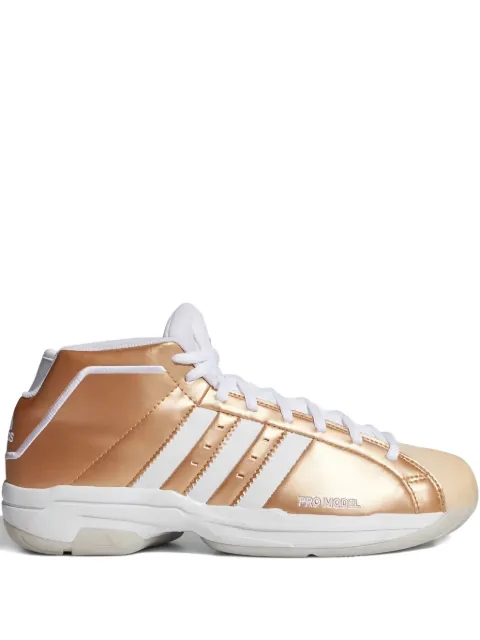adidas Pro Model 2G "Copper Metallic/Cloud White/Light Flash Orange" sneakers Gold FV8384