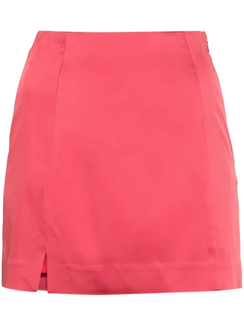 Cult Gaia Flor satin mini skirt Pink SKSHSN