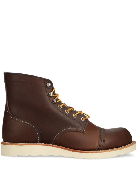 Red Wing Shoes lace-up boots Brown 8088