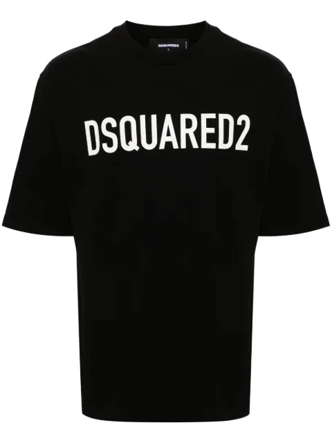 DSQUARED2 logo-print cotton T-shirt Black S74GD1197D20004
