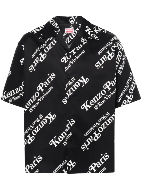 Kenzo Kenzo By Verdy logo-print shirt Black FE55CH1119P4