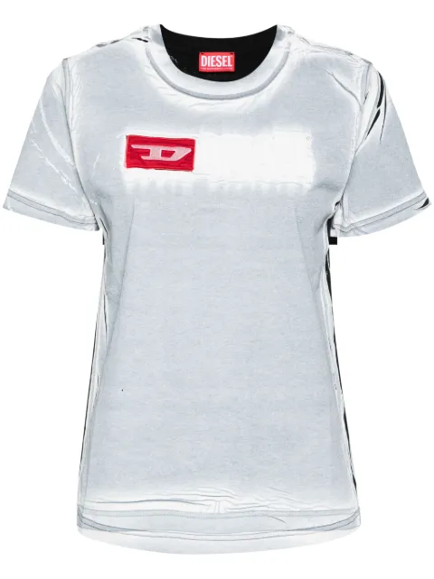 Diesel creased-paint cotton T-shirt White A121200QHAZ