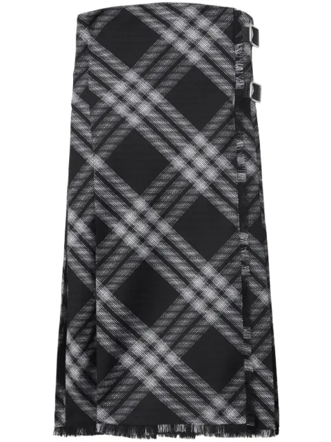 Burberry checked wrap minidress Black 8083033