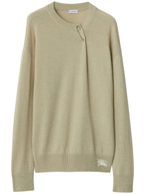 Burberry paperclip-detail cashmere jumper Neutrals 8083925
