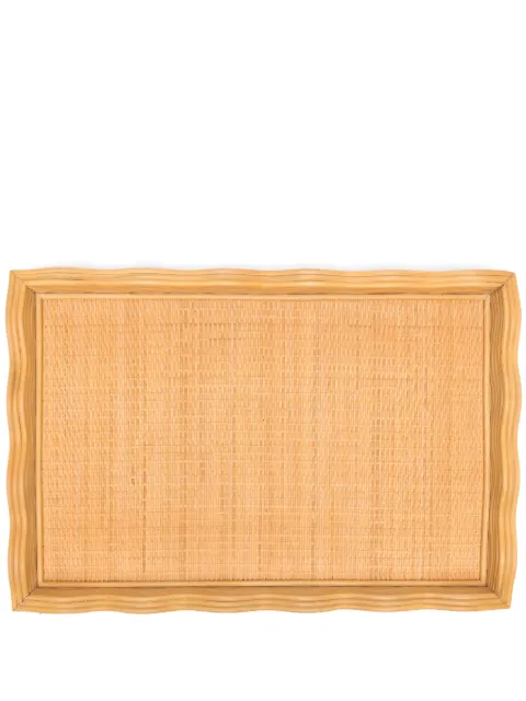 Soho Home medium Pangbourne rattan tray Neutrals 702724657