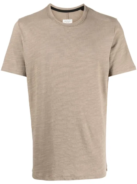 rag & bone Classic Flame cotton T-shirt Brown MBC22FT039TL39