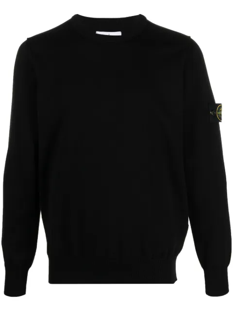 Stone Island 5100053 soft organic cotton sweatshirt Black L1S155100053S00B2