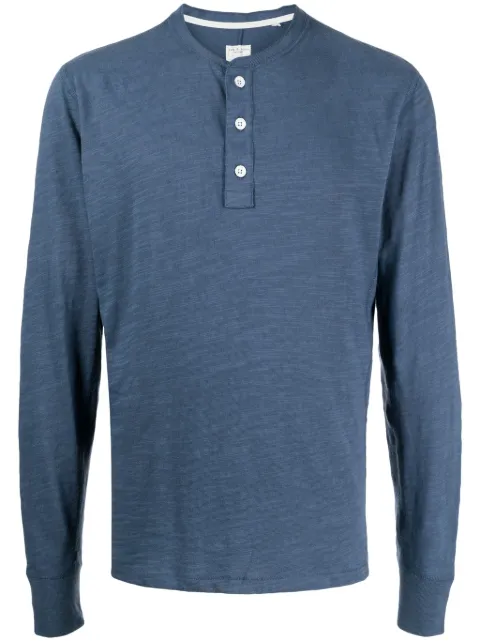 rag & bone cotton Henley T-shirt Blue MBC23HT037CA37