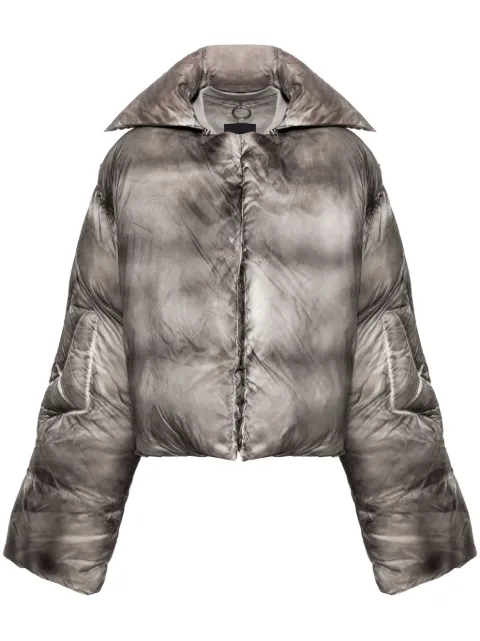 HELIOT EMIL Sculptural down puffer jacket Grey AW23M02096