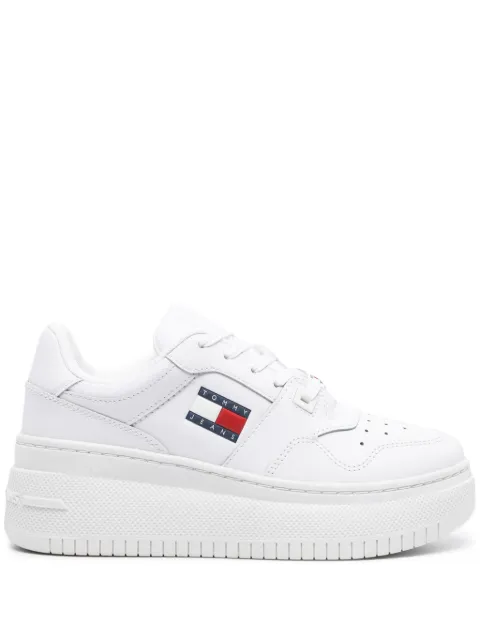 Tommy Jeans Retro Basket leather sneakers White EN0EN02506