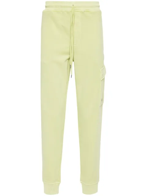 C.P. Company Lens-detailed cotton track pants Green 16CMSP100A110044R