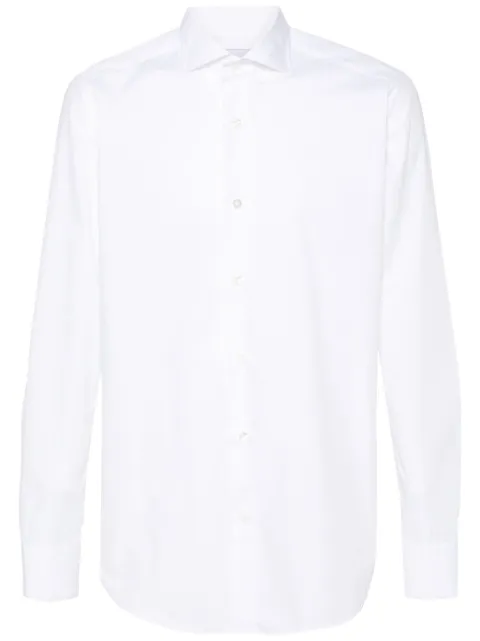 D4.0 poplin cotton shirt White FE0XB0