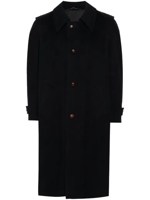 A.N.G.E.L.O. Vintage Cult 1970s double-breasted virgin wool coat Blue ANG450TLB