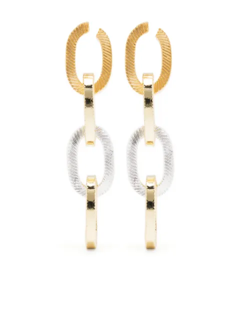 Wouters & Hendrix chain dangle earrings Gold EIC007