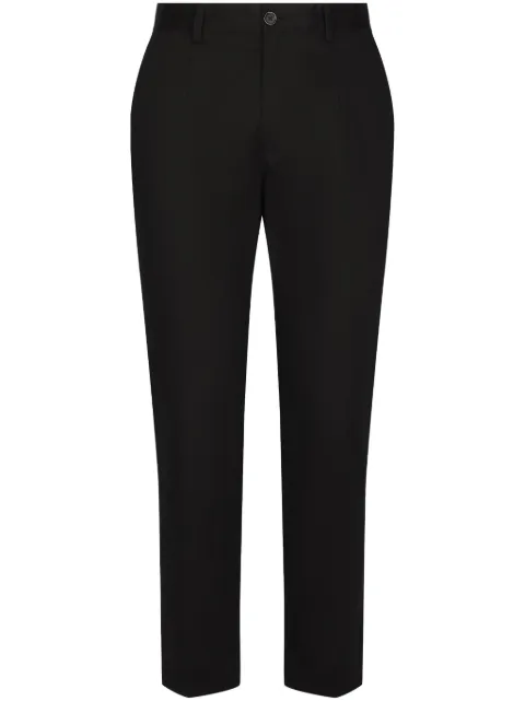 Dolce & Gabbana mid-rise tapered-leg trousers Black GY6IETGG825N0000