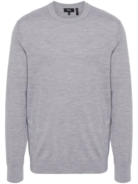 Theory fine-knit wool jumper Grey J0781713