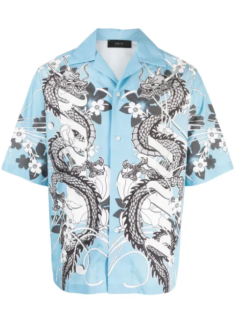 AMIRI graphic-print cotton shirt Multicolour PS24MSS022401