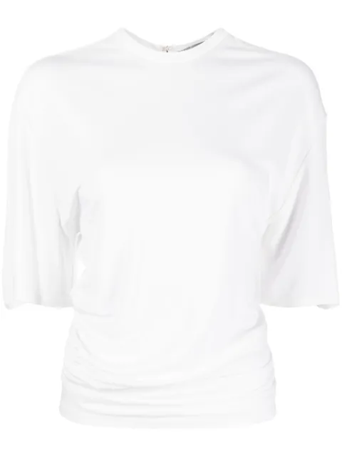 Christopher Esber gathered-detail T-shirt White 23011043