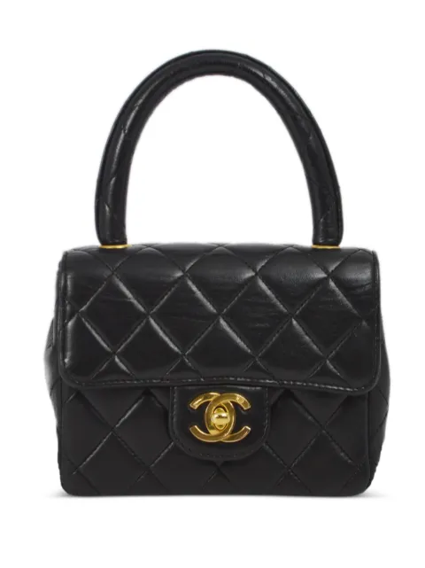 CHANEL Pre-Owned 1990-2000 mini Classic Flap handbag Black 96839