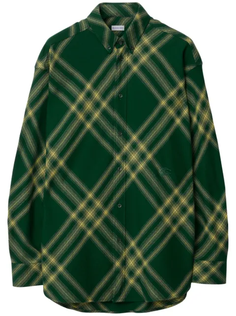 Burberry mid-length wool coat Green 8082500