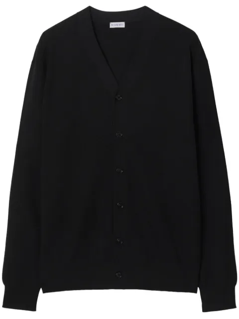Burberry seam-detail wool cardigan Black 8083178