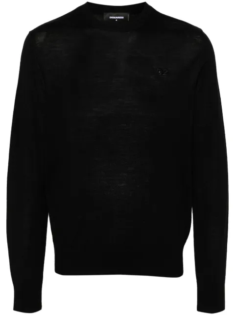 DSQUARED2 D2 virgin wool jumper Black S74HA1402S18310