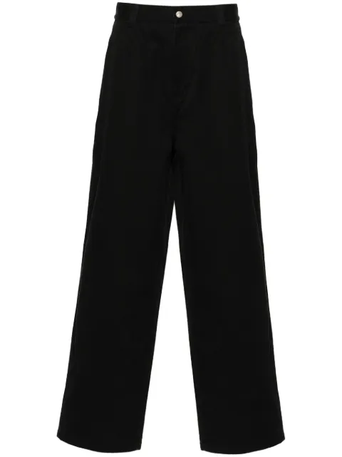 Stüssy straight-leg cotton trousers Black 116625